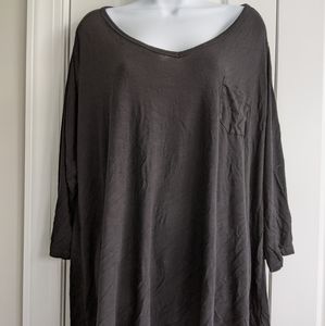 Black 3/4 length sleeve T-Shirt
